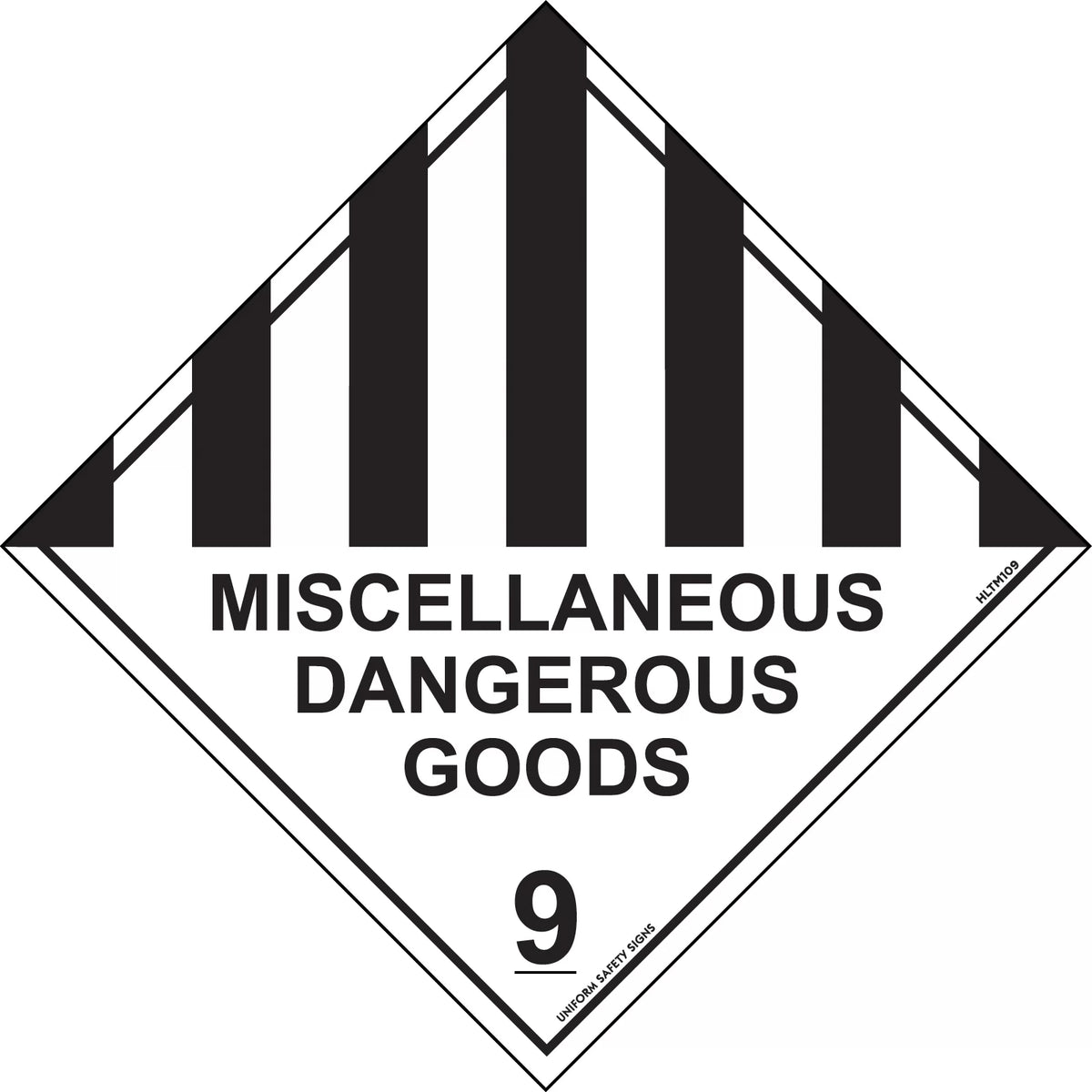 Miscellaneous Dangerous Goods 9 Labels | Chemical Storage | Uniform Safety Signs