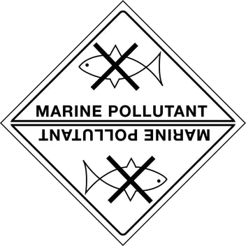 100x100mm Marine Pollutant Labels | Marine Transport | Uniform Safety Signs