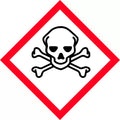 50x50mm Acute Toxicity Labels | Chemical Storage | Uniform Safety Signs