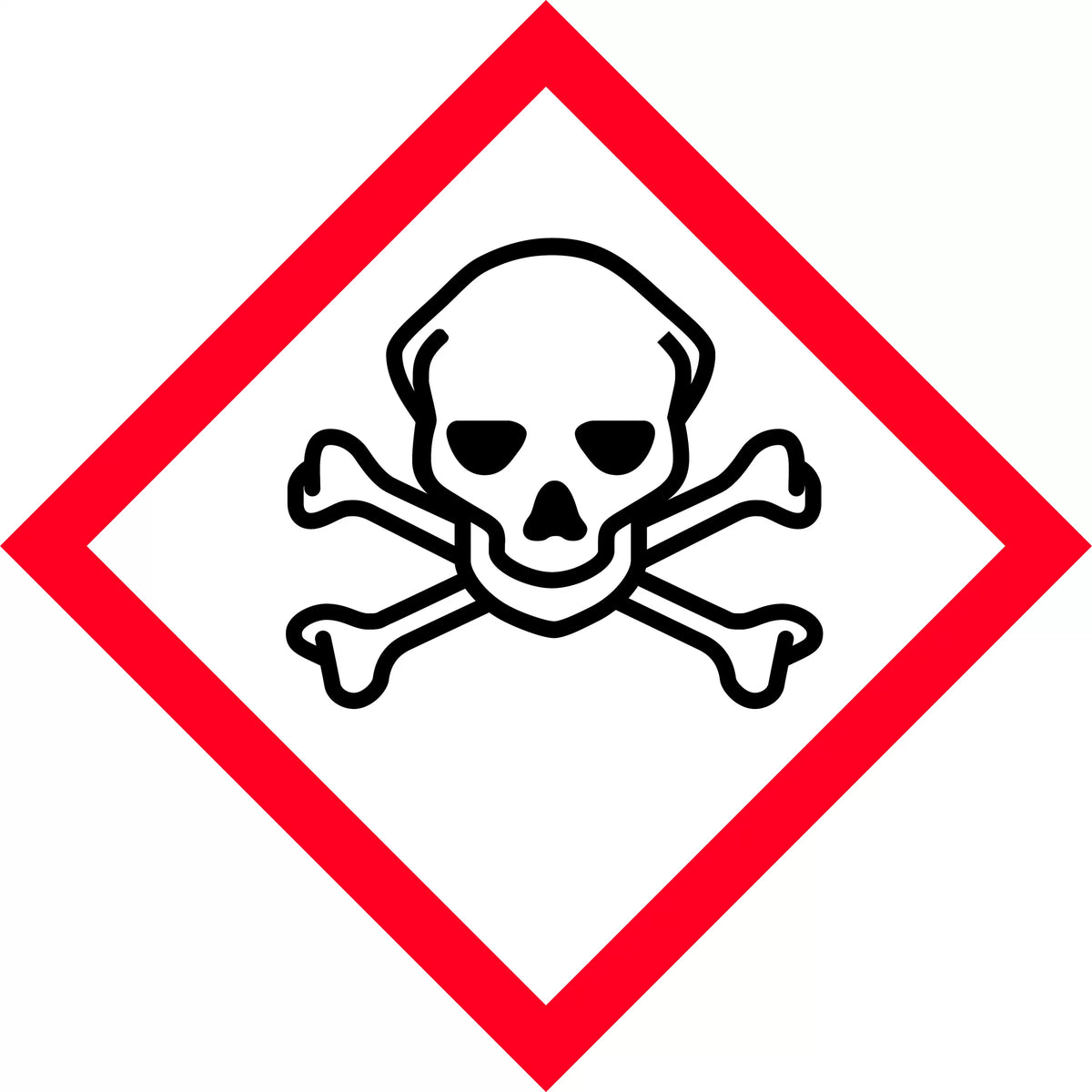 50x50mm Acute Toxicity Labels | Chemical Storage | Uniform Safety Signs