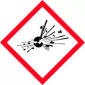 Exploding Bomb GHS Labels | Chemical Storage | Uniform Safety Signs