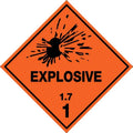 Explosive 1.7 Hazchem Label | Chemical Storage | Uniform Safety Signs
