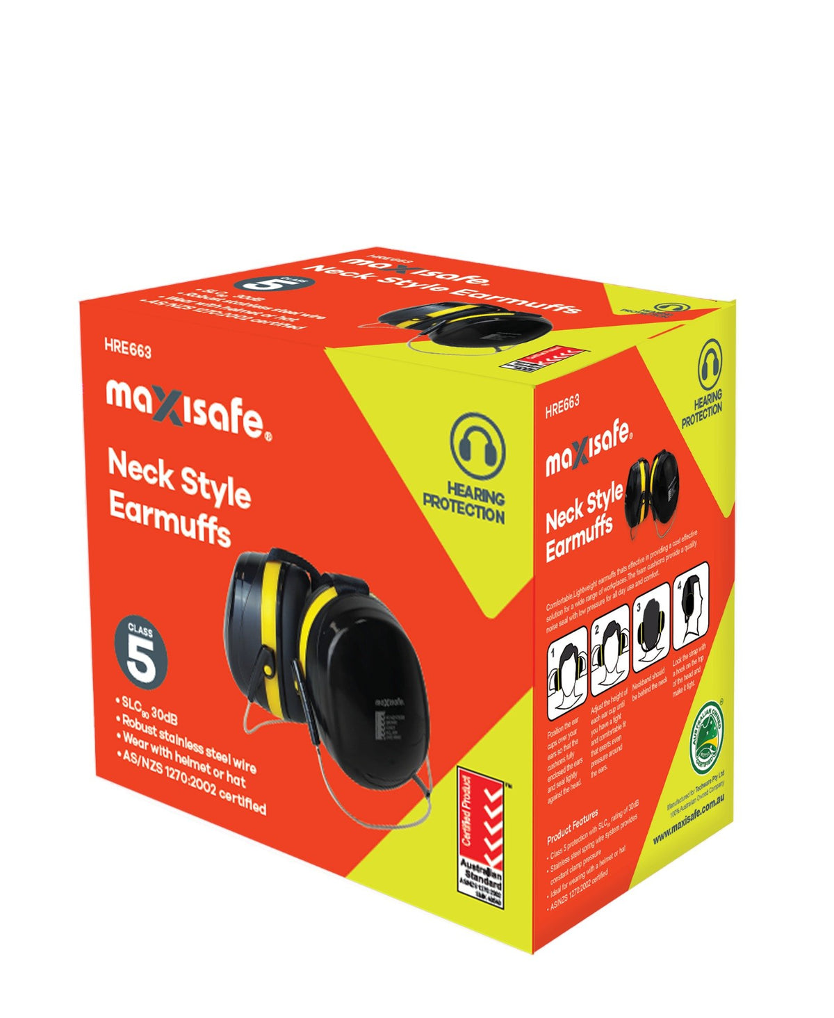 Neck Style Earmuff Class 5 Yellow - view 2