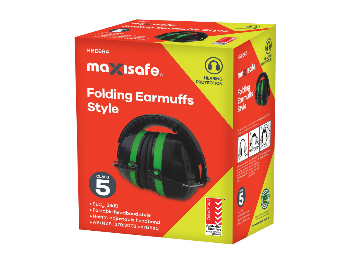 Folding Earmuff Class 5 Green - view 2