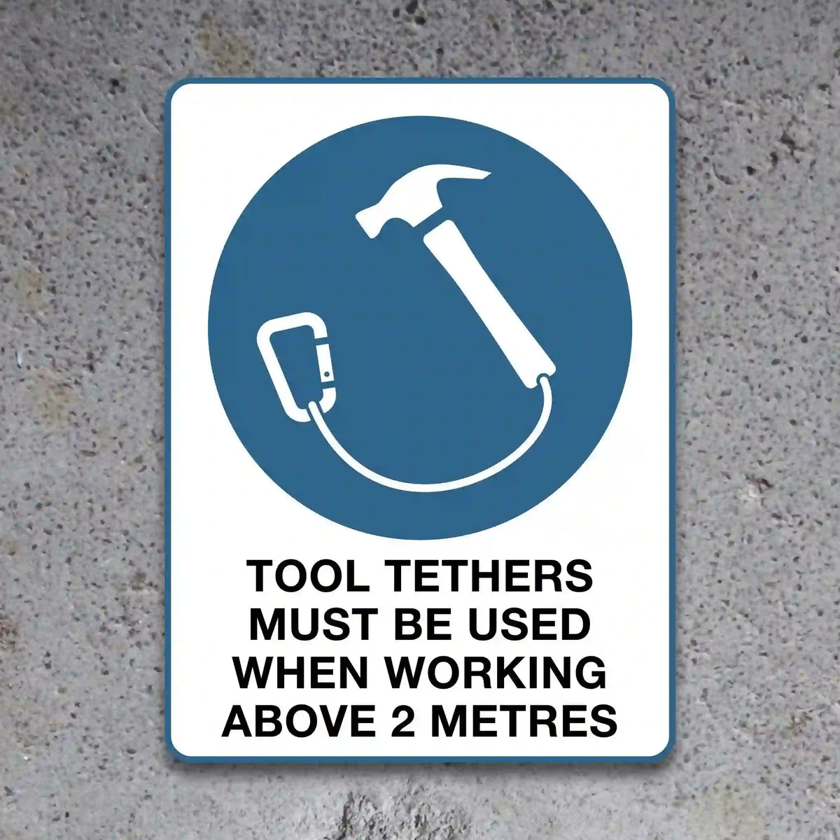 GRIPPS "TOOL TETHERS MUST BE USED" Mandatory Sign