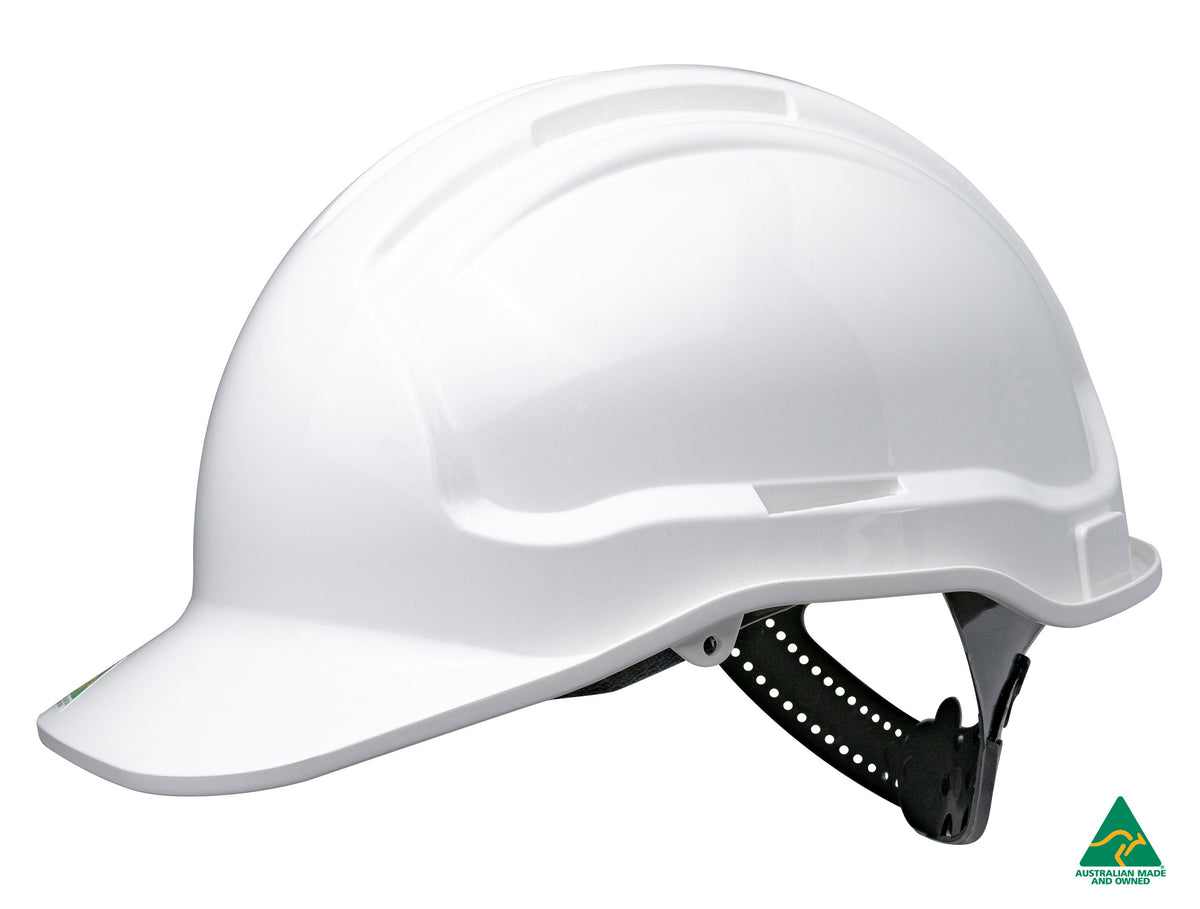 Non-Vented Hard Hat with Sliplock Harness