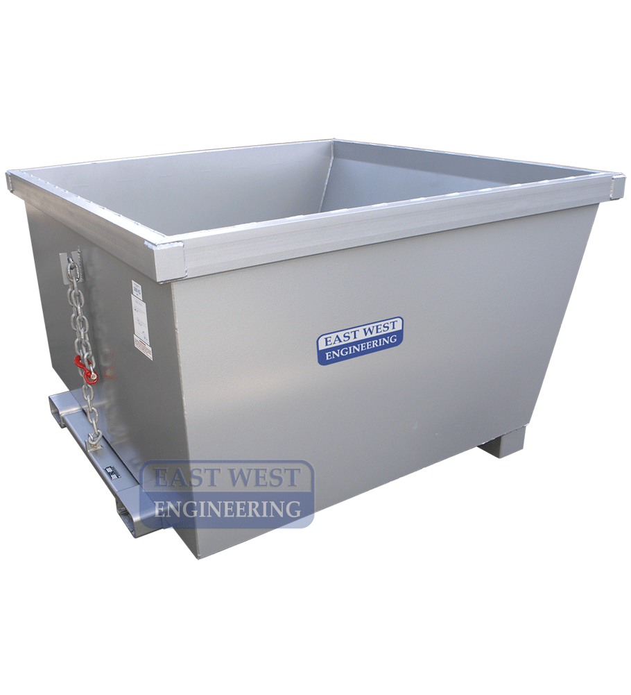 3000 kg Load Limit Bulk Self Dumping Bin | Construction Site | East West Engineering