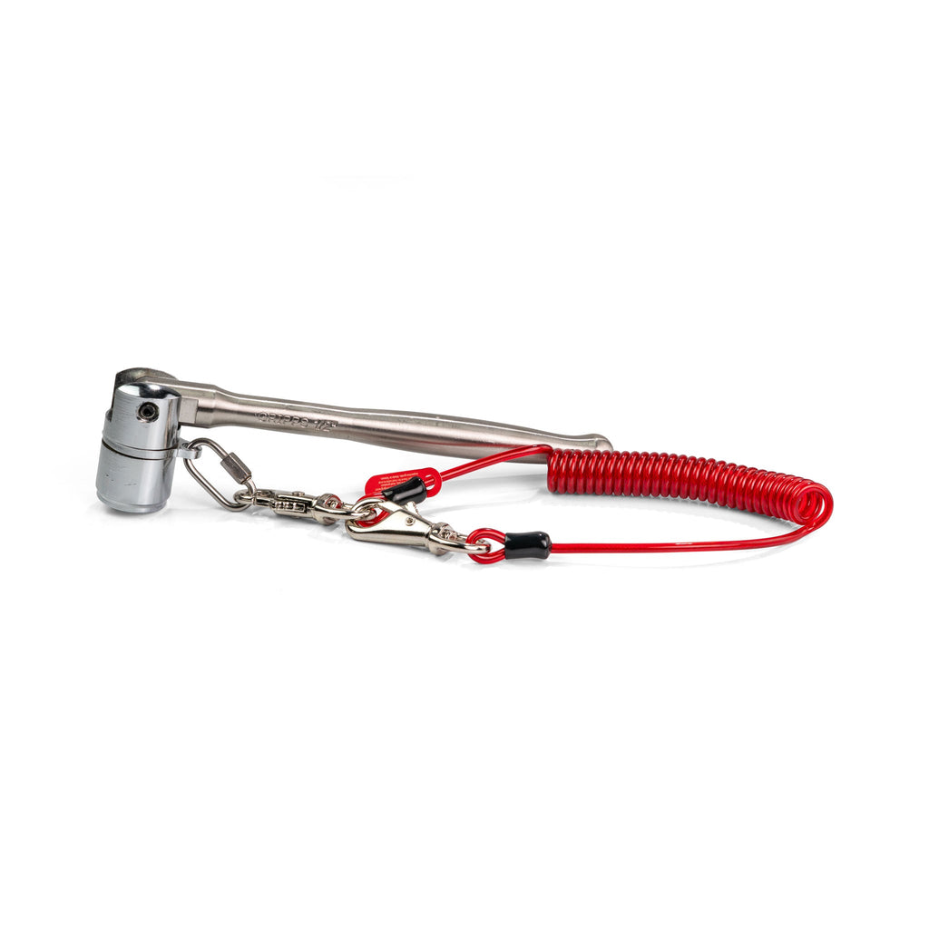 GRIPPS Stainless Steel Scaffold Key 1/2 (24mm) with Coil Tether Single-Action