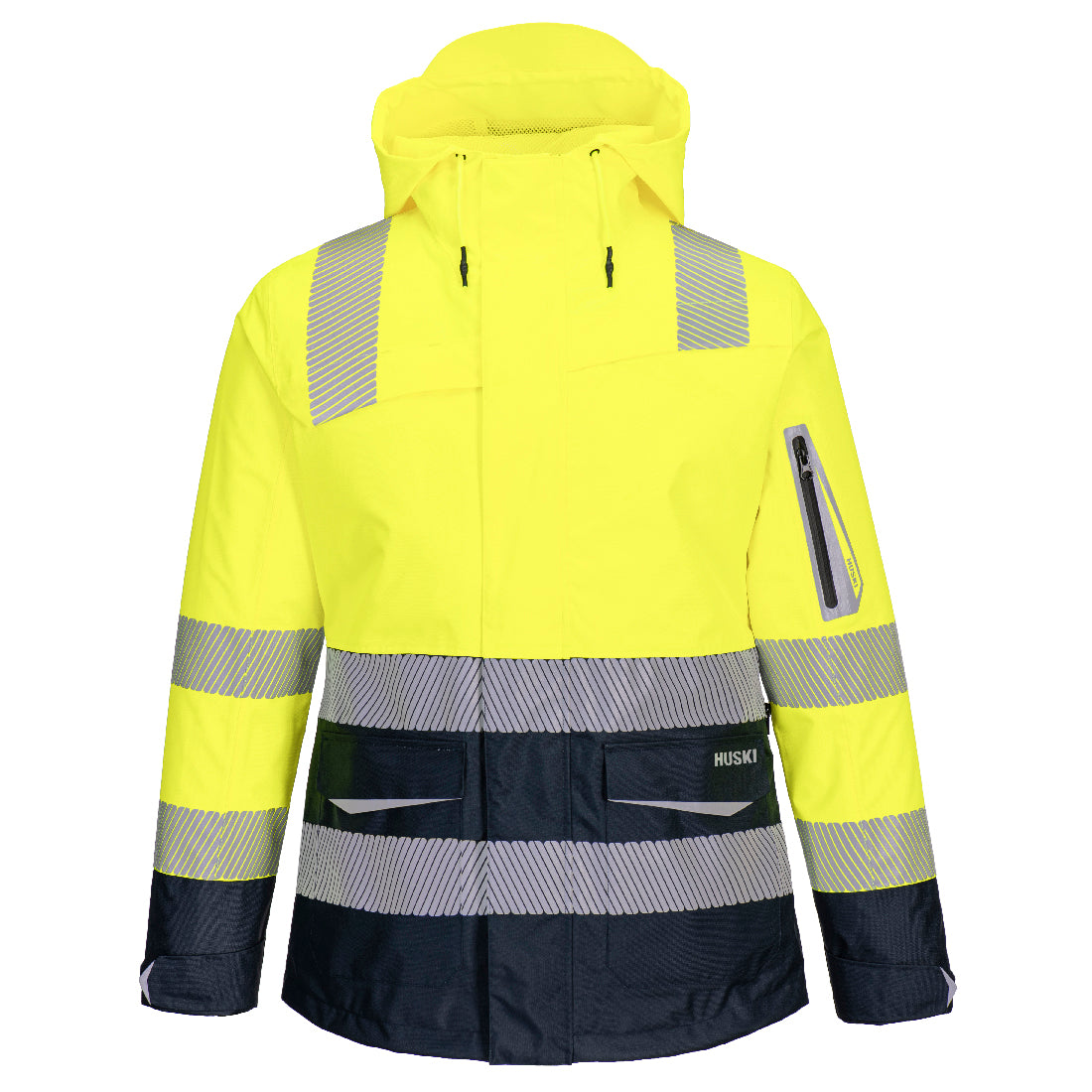 Huski Hi-Vis Women's Contrast Rain Jacket - view 1