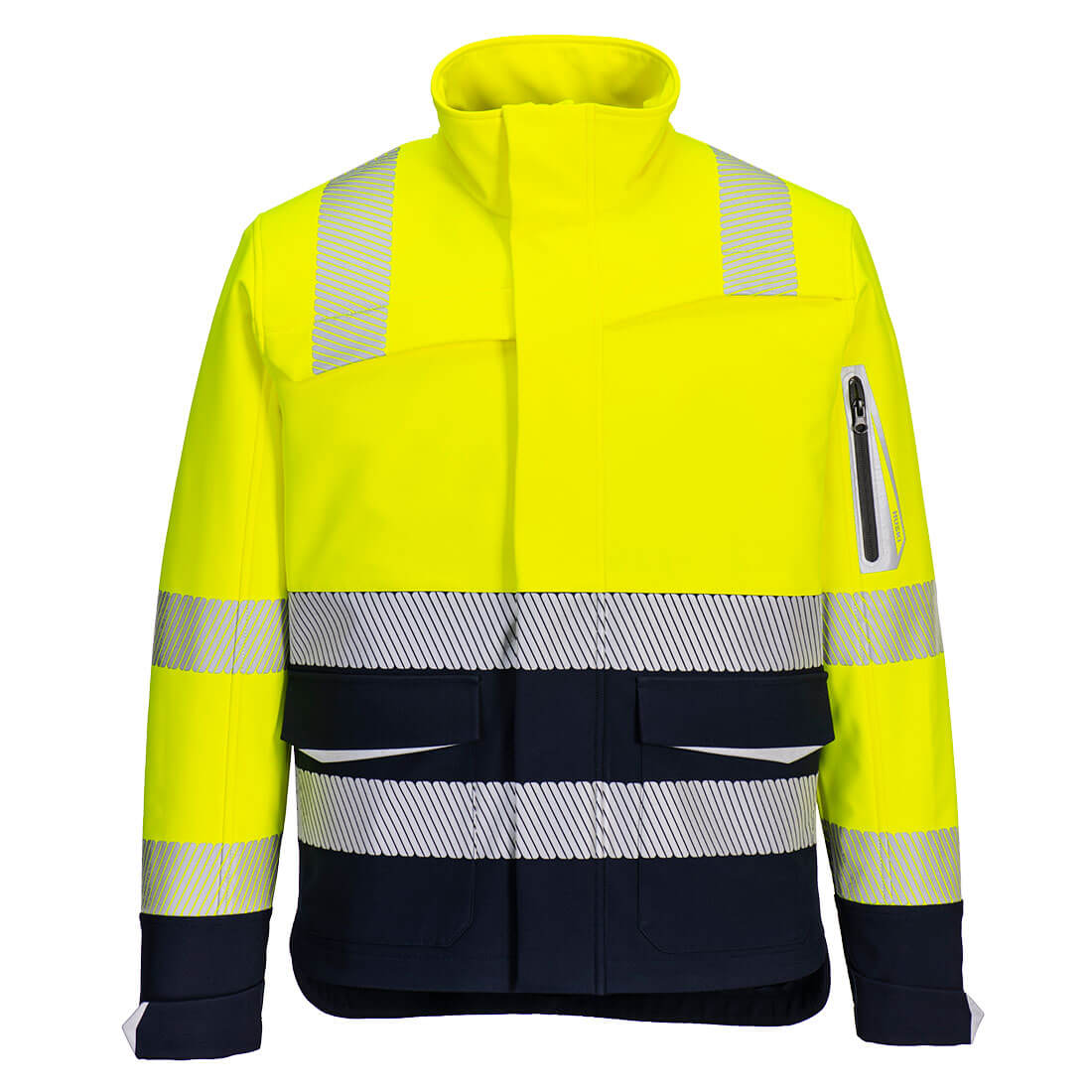Hi-Vis Contrast Softshell Jacket - view 1