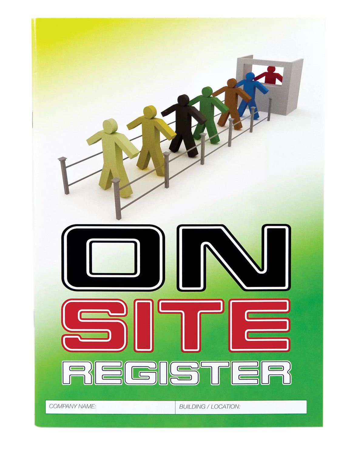 A4 On Site Register Logbook | Site Safety Management | Uniform Safety Signs