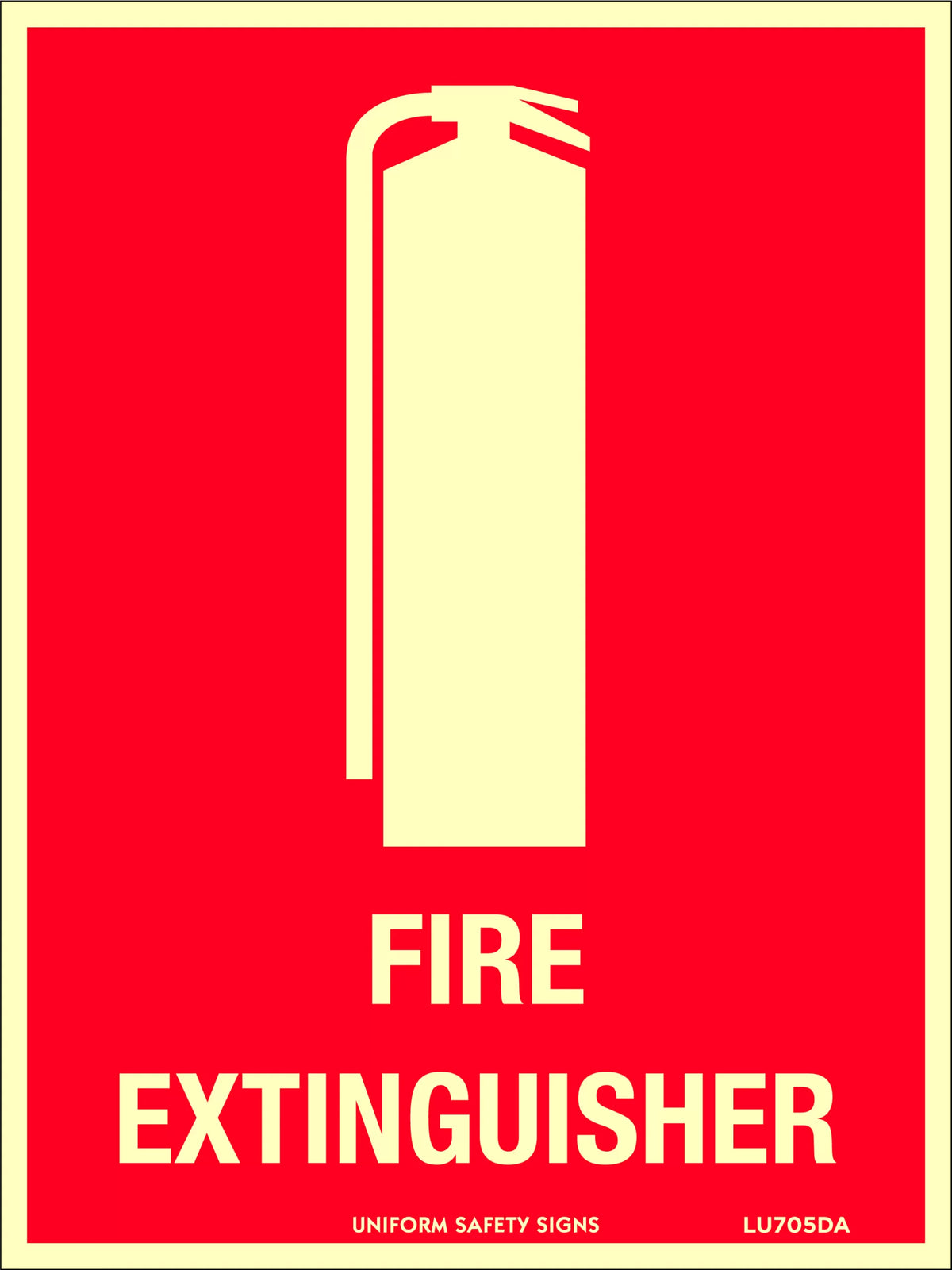 180x240mm Fire Extinguisher Sign | Mining & Industrial | Uniform Safety Signs