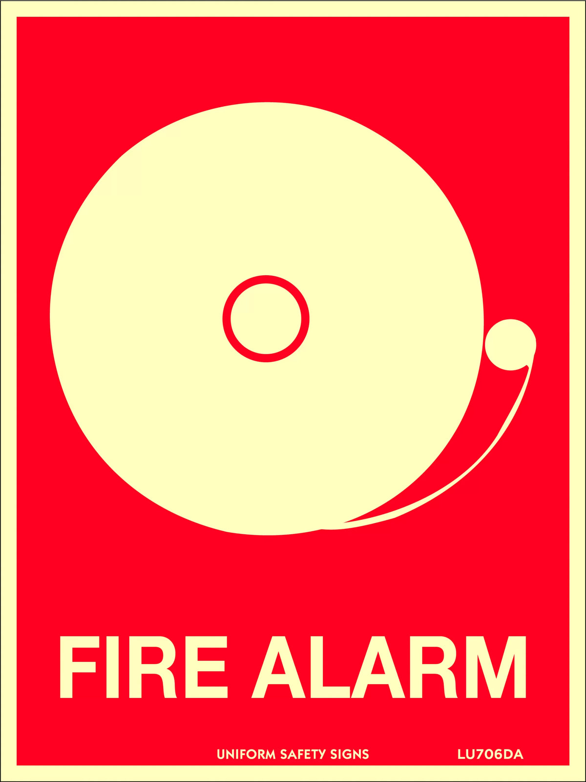 Luminous Fire Alarm Sign | Construction & Mining | Uniform Safety Signs