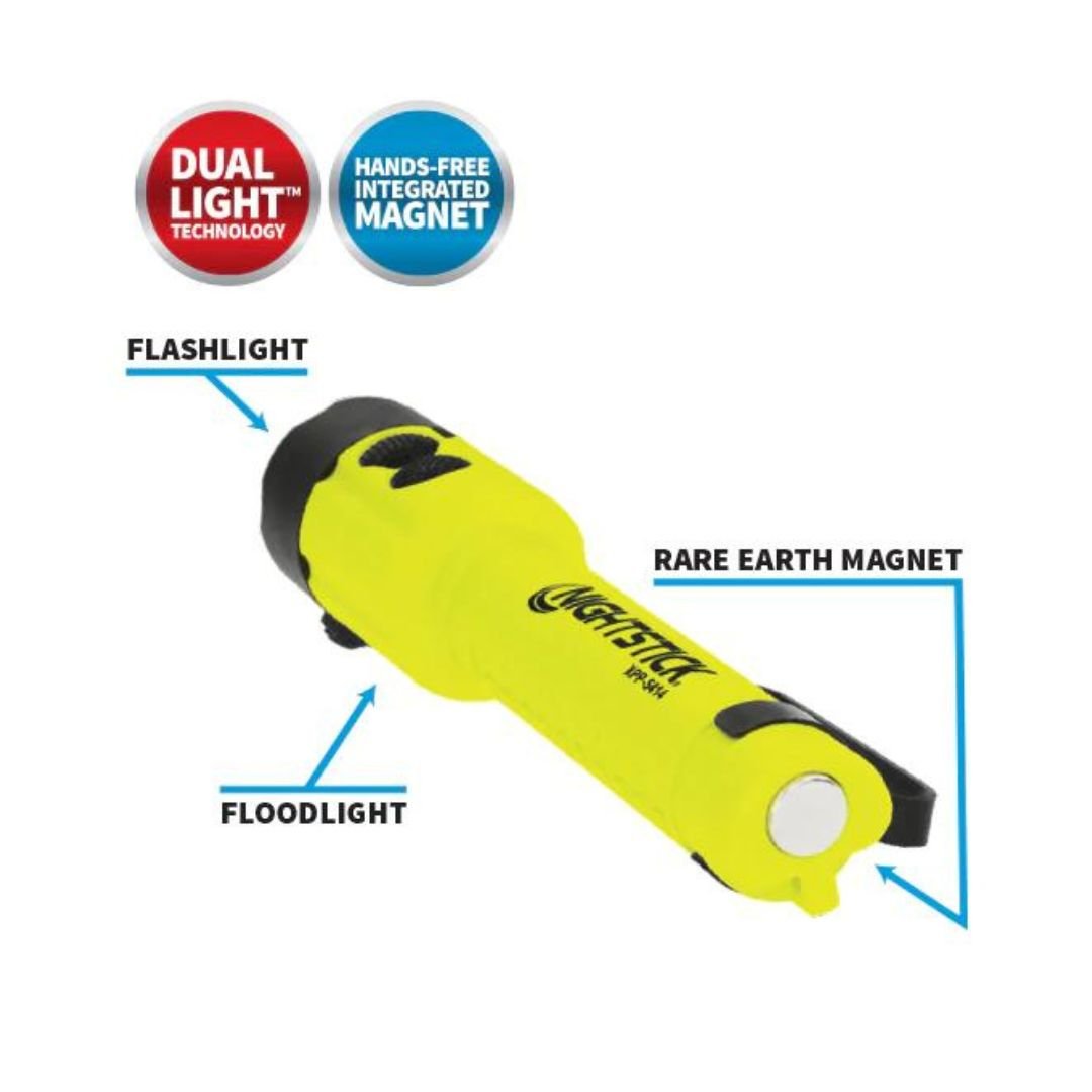 Dual-light Flashlight with Tail Magnet - view 3