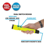Dual-Light Rechargeable Flashlight with Magnet - view 2