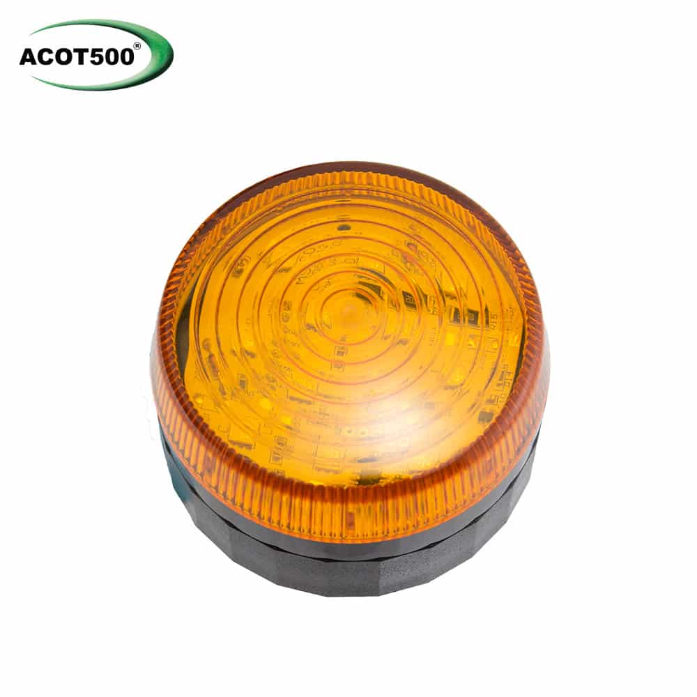Amber Low Profile LED Hardwire Beacon 10-130VDC | Vision Safe, view 3