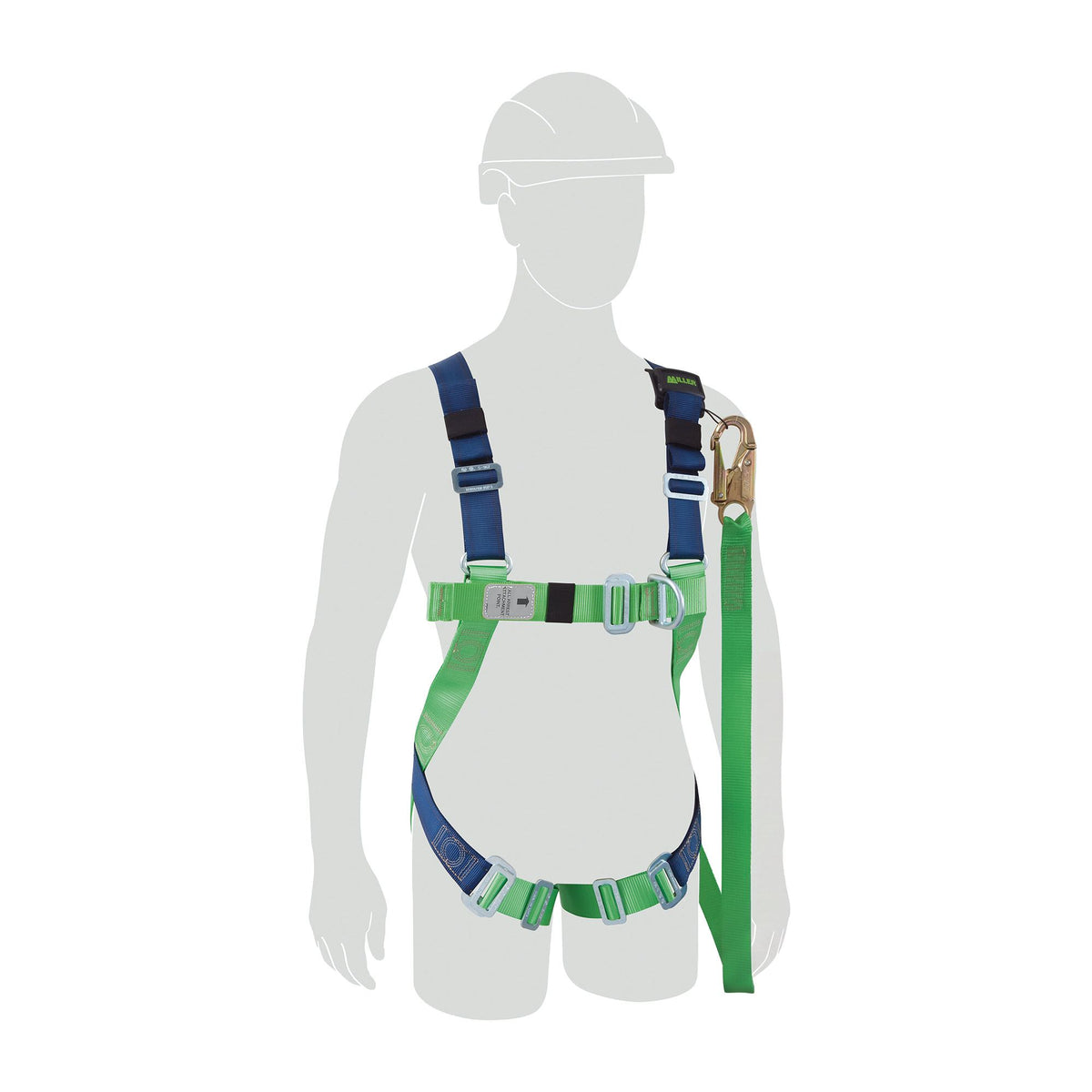 Contractor Value Plus Harness with Integrated Lanyard