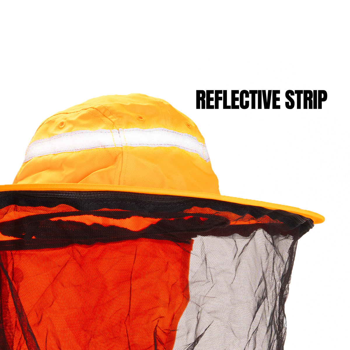 Moondyne Deluxe Pups - Pop Up Protection System - Hat / Net / Flap - Orange