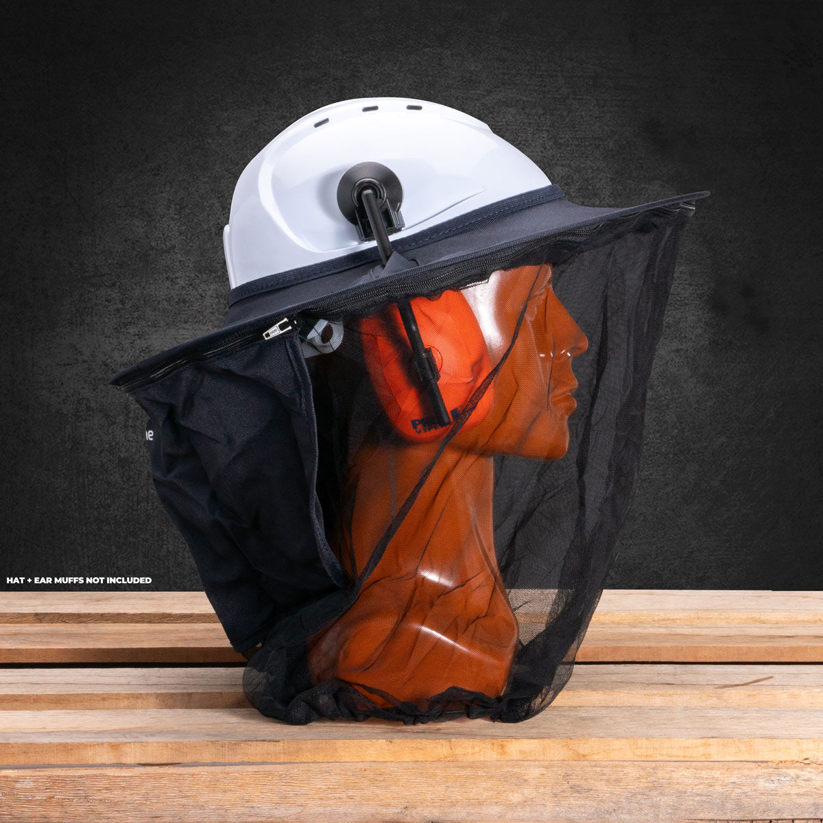 Moondyne Hard Hat Pups - Pop Up Protection System - Brim / Net / Flap - Blue