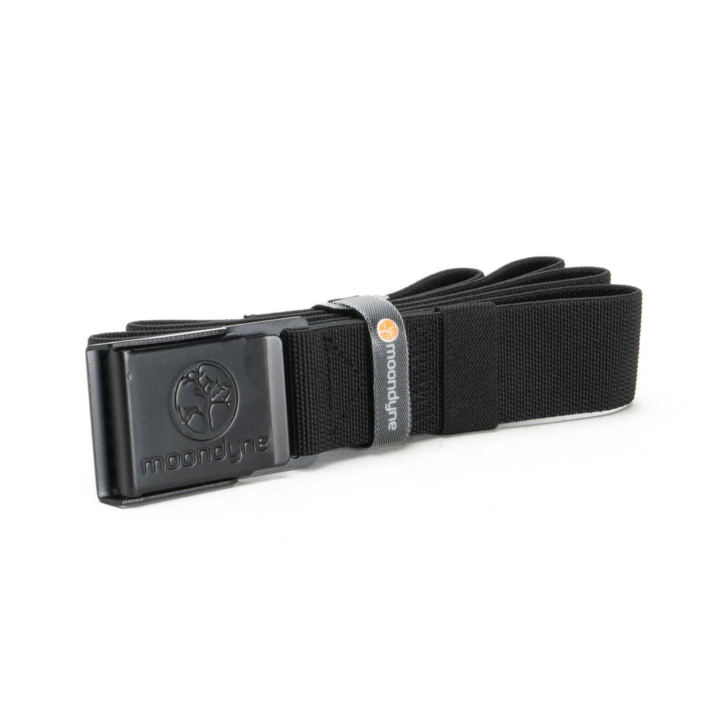 Moondyne STRETCH BELT - STEEL CAM BUCKLE - 1400mm - BLACK