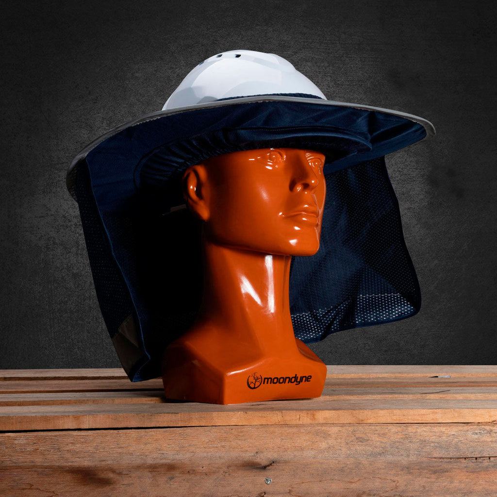 Moondyne Shady Hard Hat Pup - Pop Up Protection - Blue