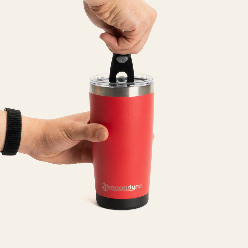 Moondyne 600ML - Stainless Steel - Vacuum Insulated - Thermal Mug - Red