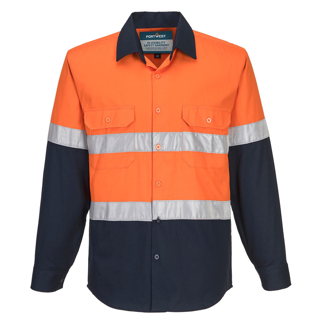 Hi-Vis Contrast Long Sleeve Shirt - view 1