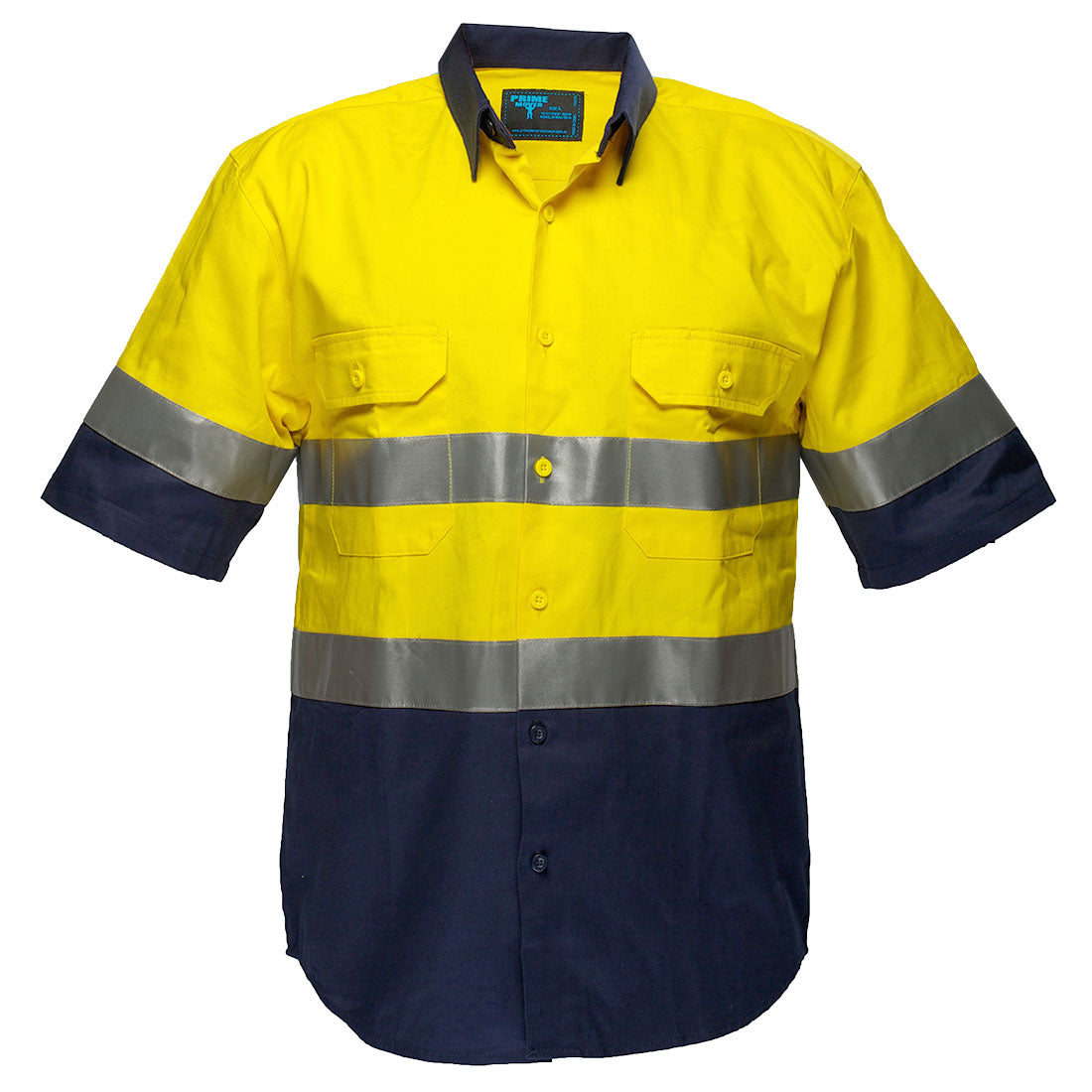 Hi-Vis Two Tone Short Sleeve Shirt with Tape - view 3
