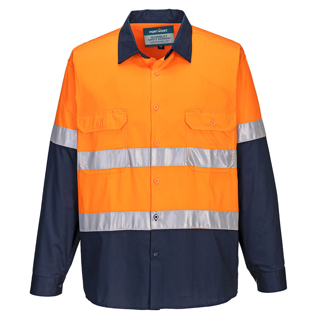 Hi-Vis Lightweight Contrast Shirt Long Sleeve - view 1