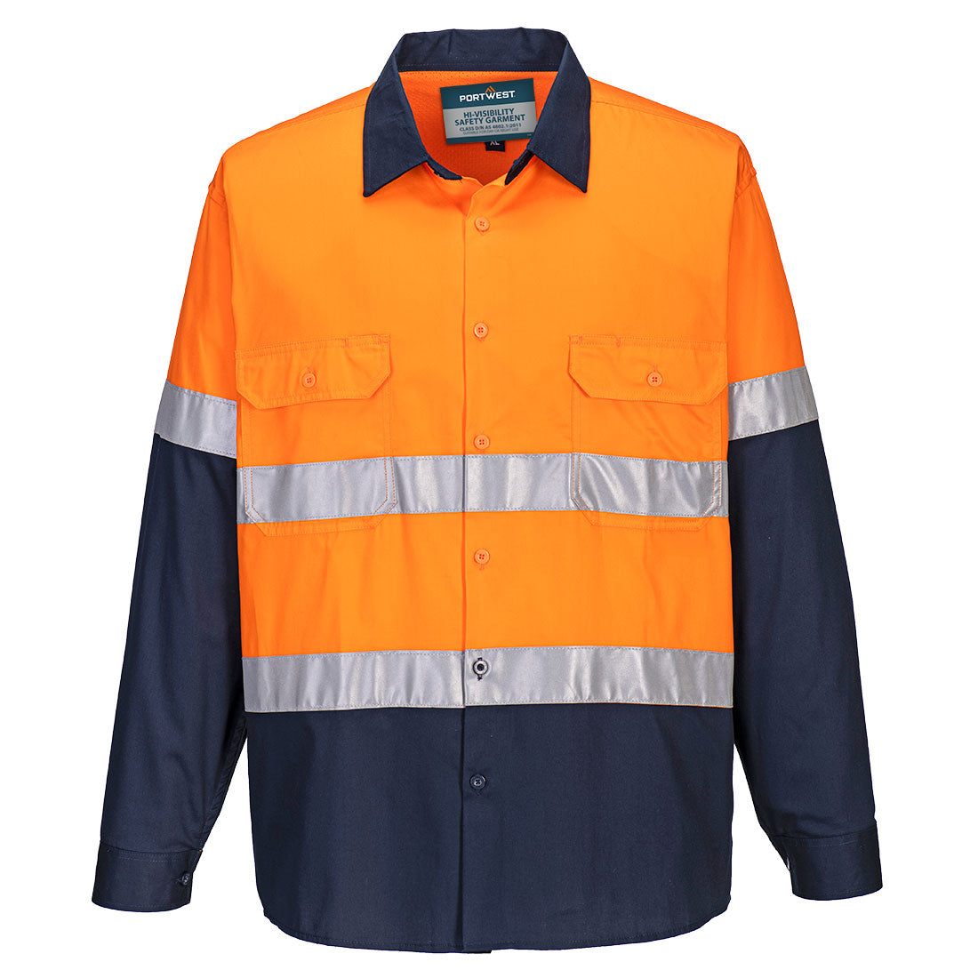 Hi-Vis Lightweight Contrast Shirt Long Sleeve - view 1