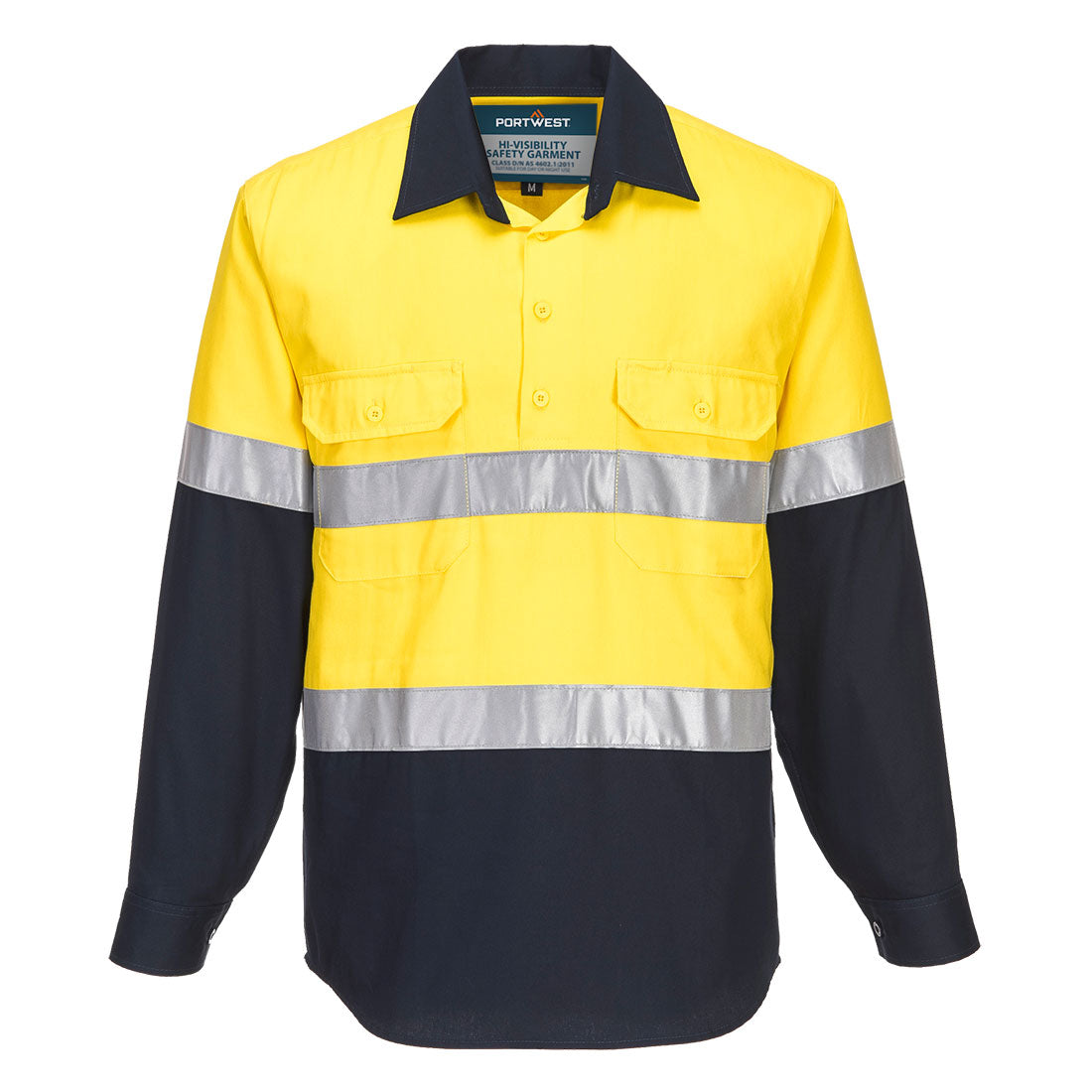 Hi-Vis Contrast Long Sleeve Shirt - view 3