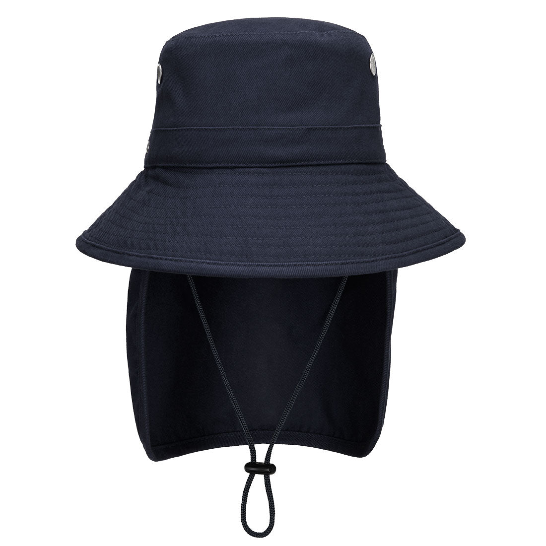 Wide Brim Hat with Legionnaires Flap and Eyelets for Sun Protection - view 3