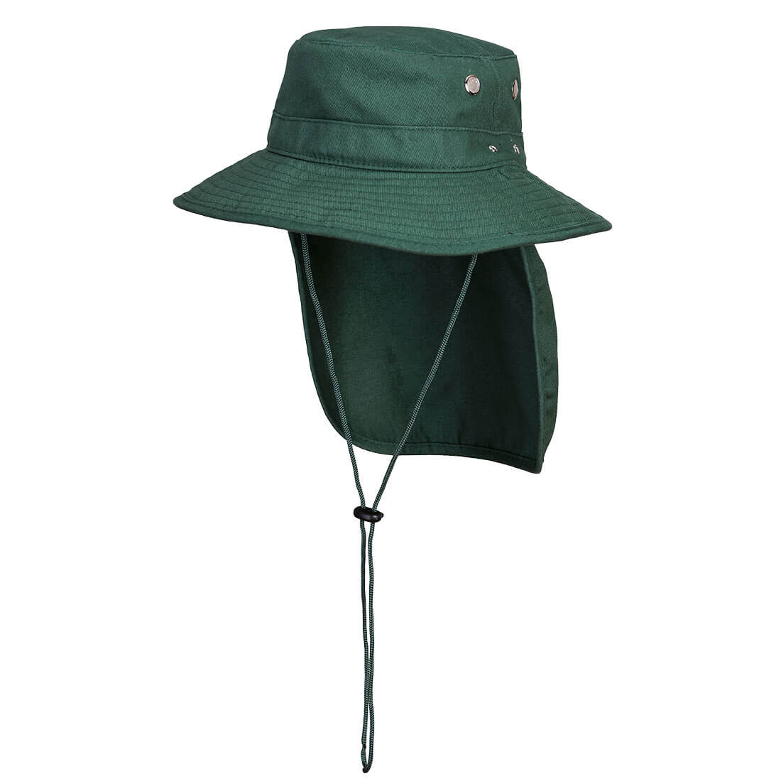 Wide Brim Hat with Legionnaires Flap and Eyelets for Sun Protection - view 5