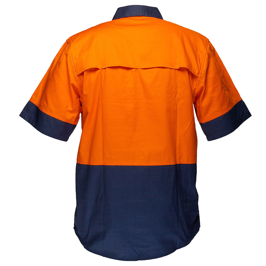 Canberra Hi-Vis Lightweight Contrast 1/2 Button Class D Shirt S/S - view 2