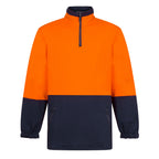 Hi-Vis Contrast 1/4 Zip Brush Fleece - view 1