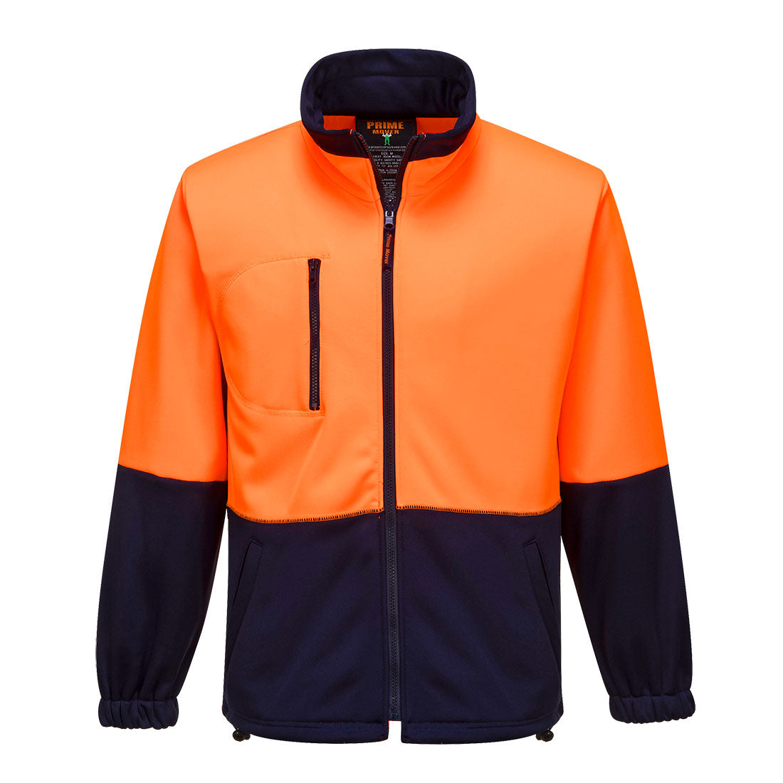 Hi-Vis Water Repellent Contrast Zipped Class D Brush Fleece - view 1