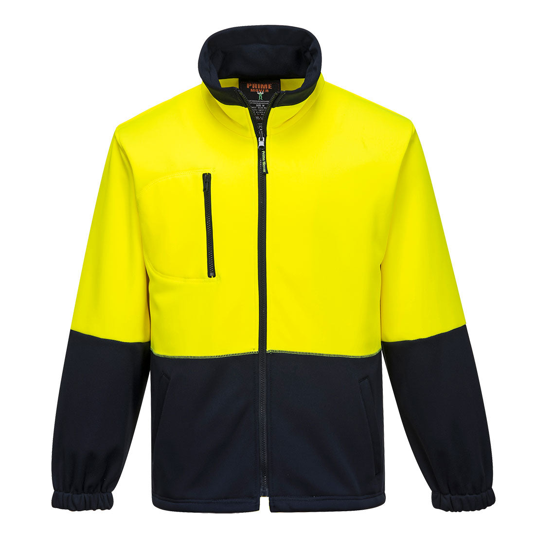 Hi-Vis Water Repellent Contrast Zipped Class D Brush Fleece - view 3