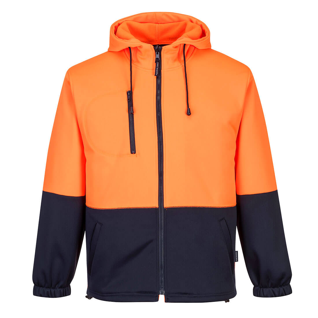 Hi-Vis Water Repellent Contrast Zipped Class D Hoodie - view 1