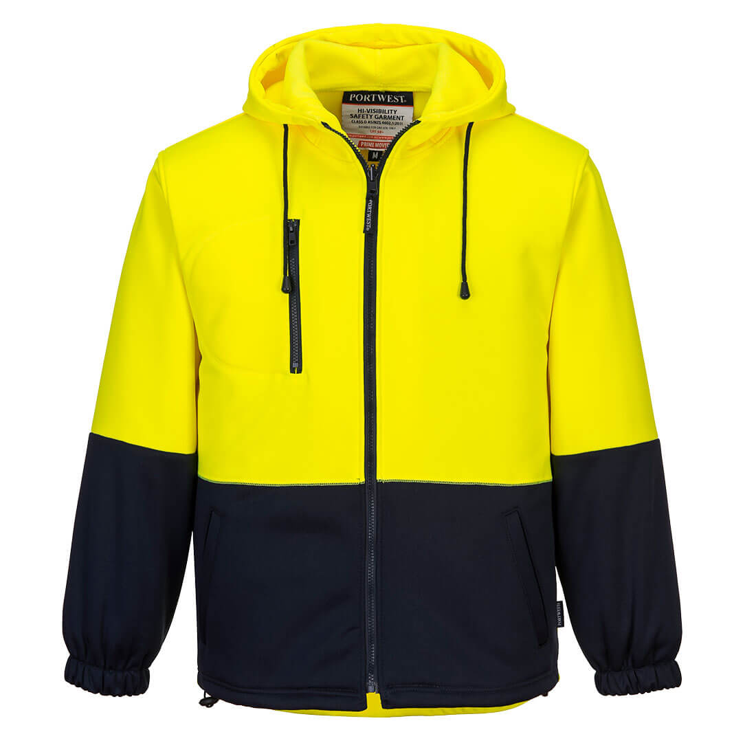 Hi-Vis Water Repellent Contrast Zipped Class D Hoodie - view 3