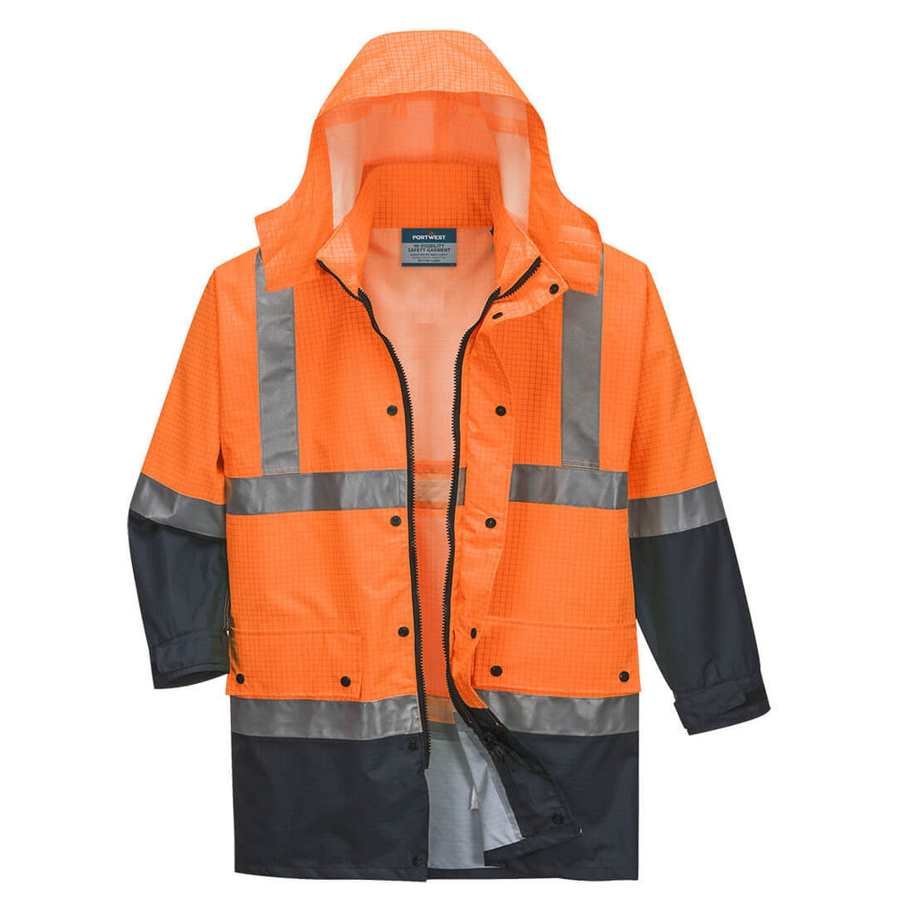 Hi-Vis Anti-Static Rain Traffic Jacket - view 1