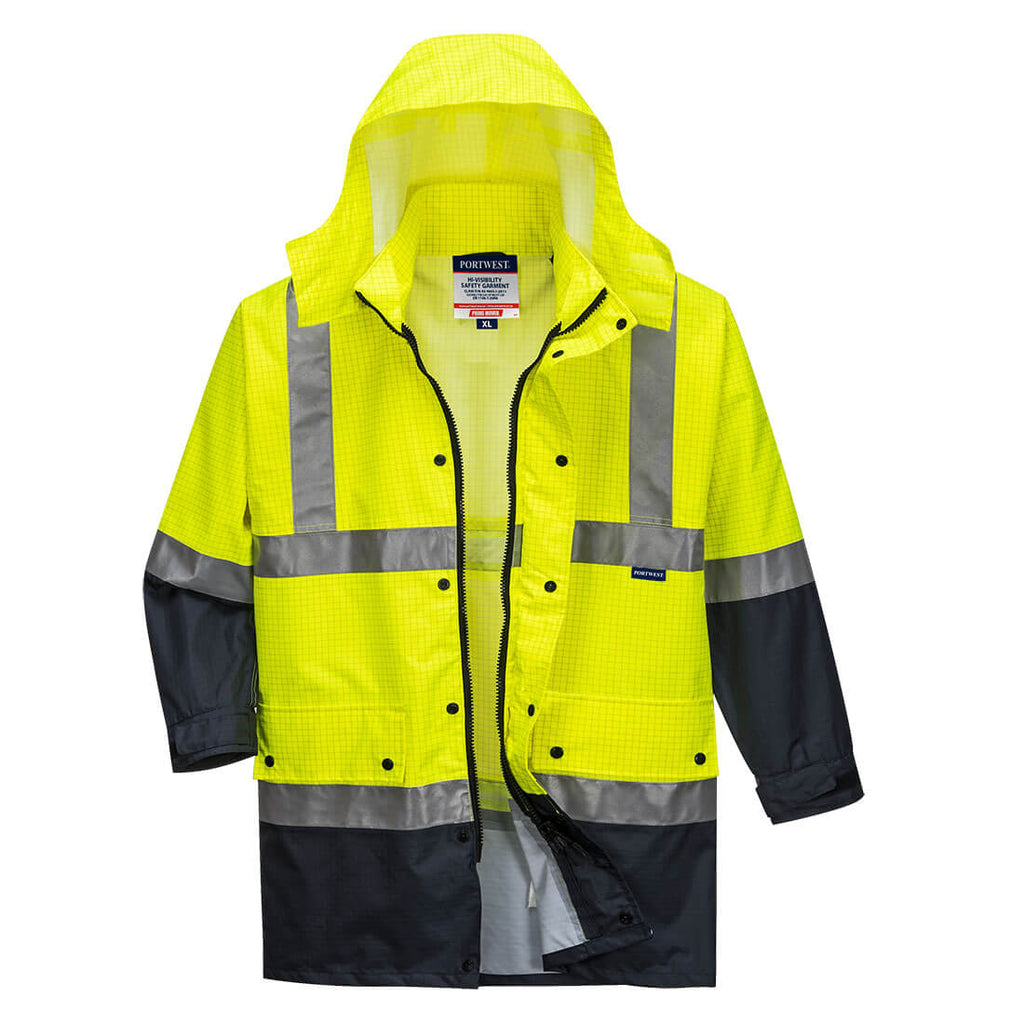 Hi-Vis Anti-Static Rain Traffic Jacket - view 3