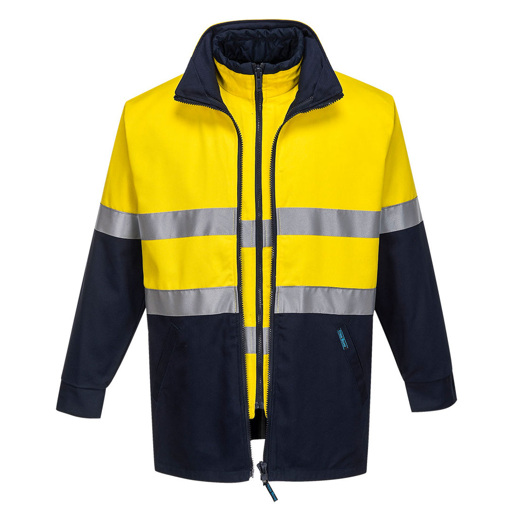 Hume Hi-Vis 4-in-1 Contrast Work Jacket - view 3