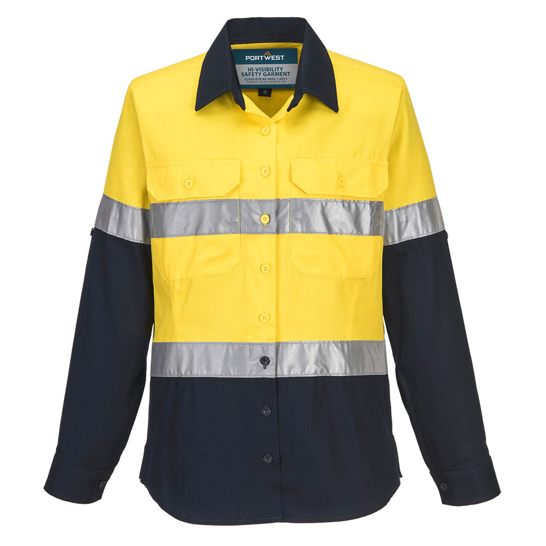 Hi-Vis Women's Contrast Shirt L/S - view 3