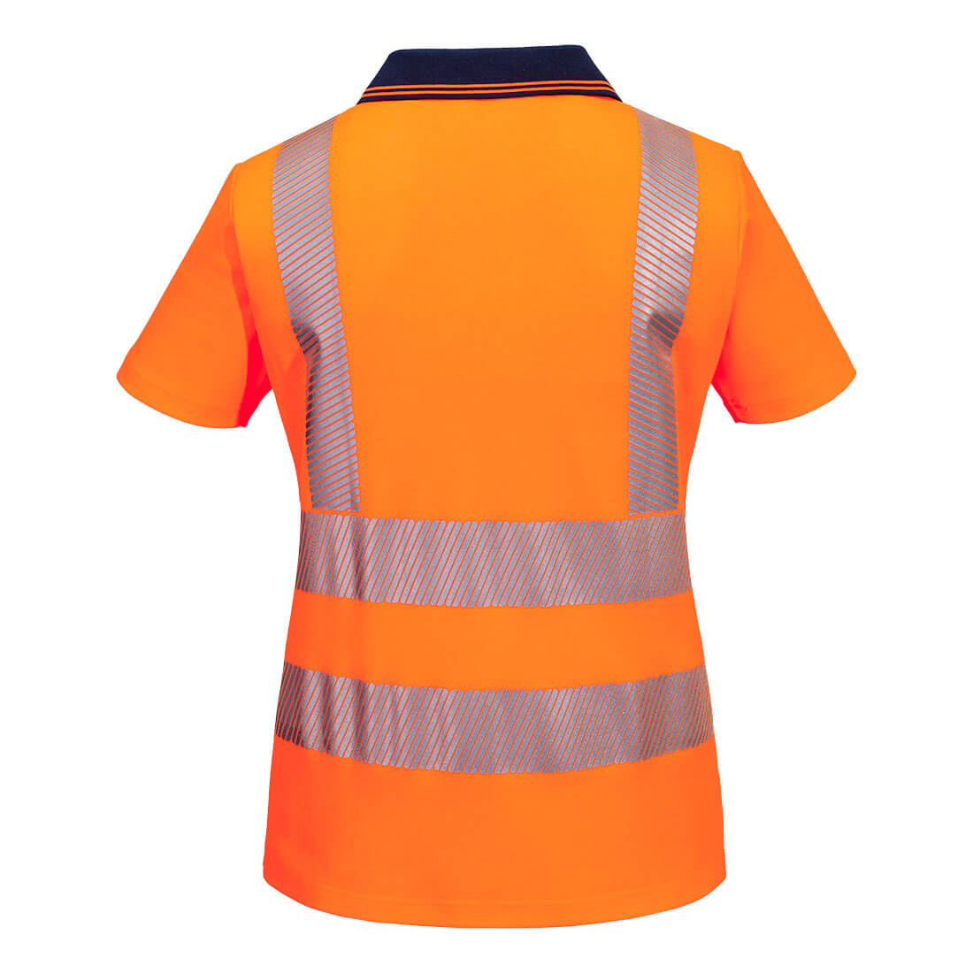 Hi-Vis Womens Cotton Comfort Contrast Polo Shirt S/S - view 2