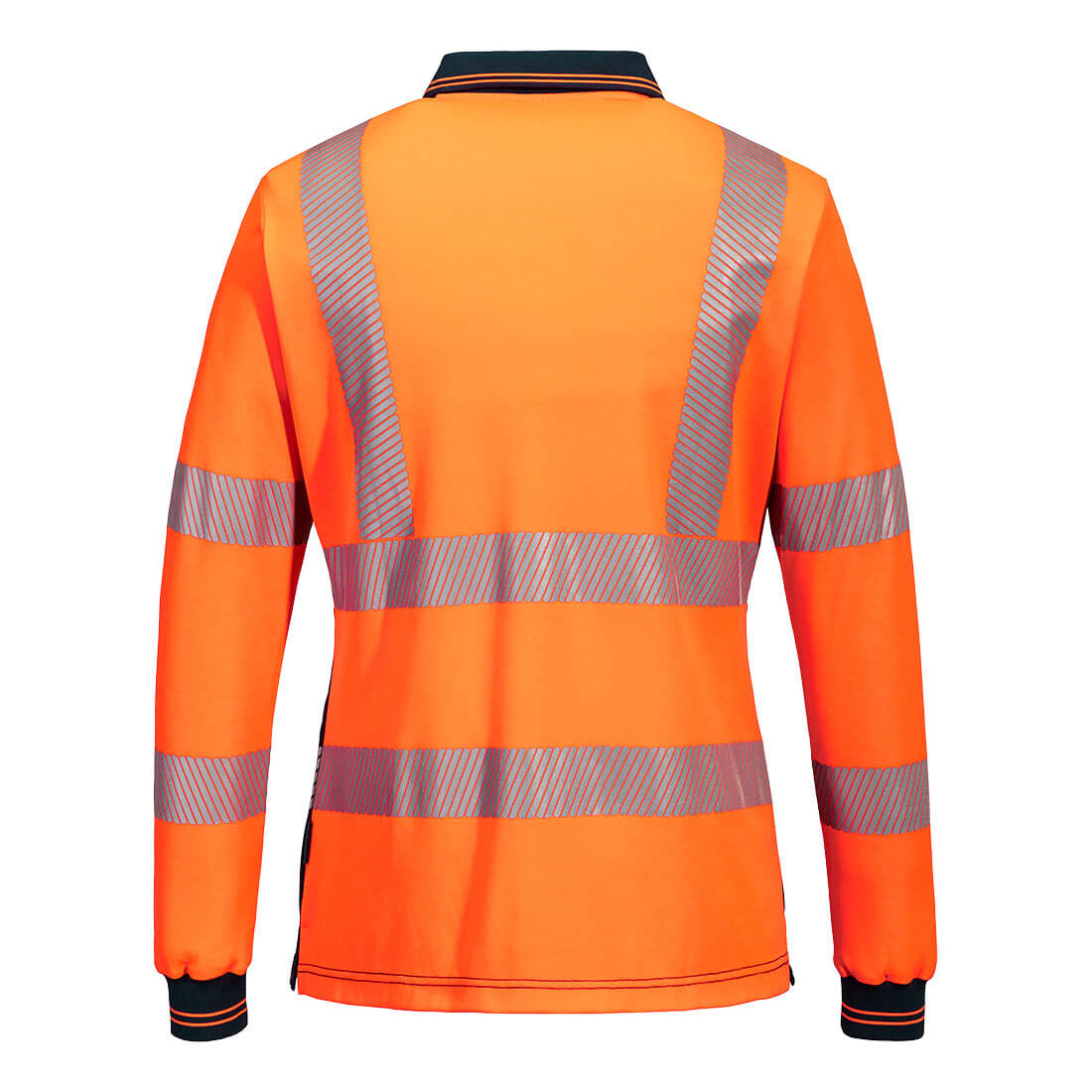 Hi-Vis Women's Cotton Comfort Long Sleeve Polo - view 2