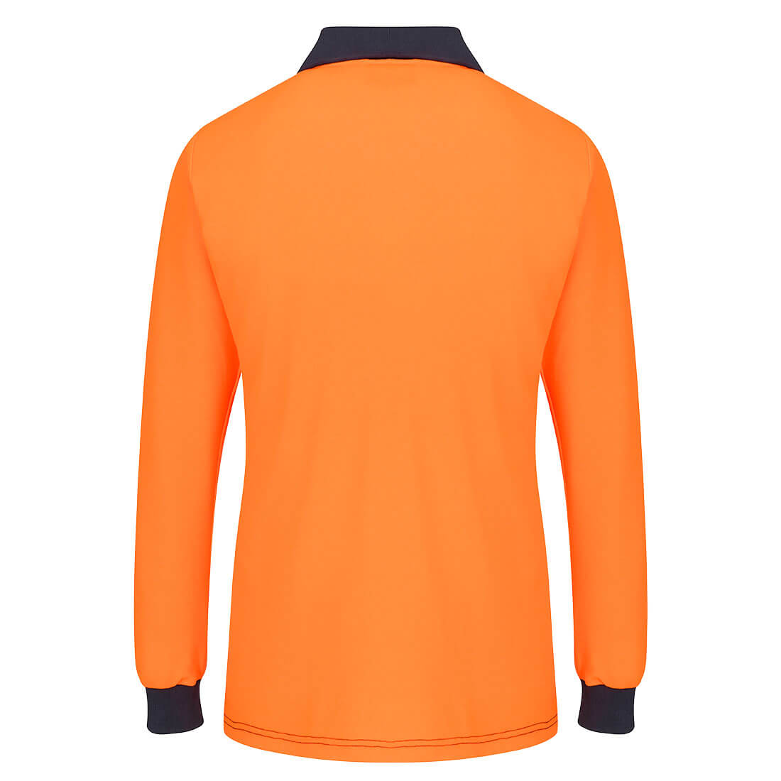 Hi-Vis Women's Cotton Comfort D Contrast Polo L/S - view 2