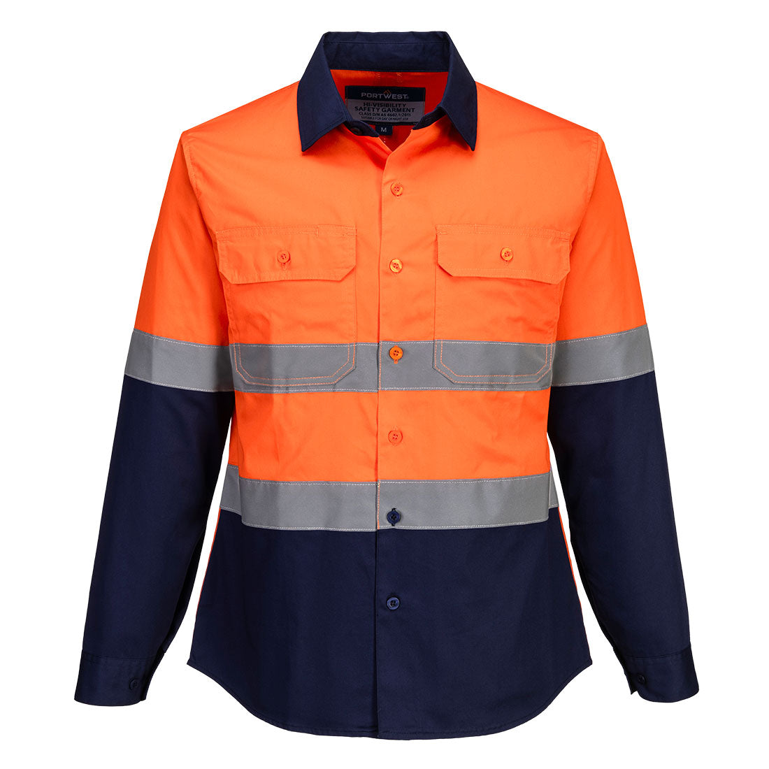 Hi-Vis Women's Lightweight Contrast Shirt Long Sleeve - view 1