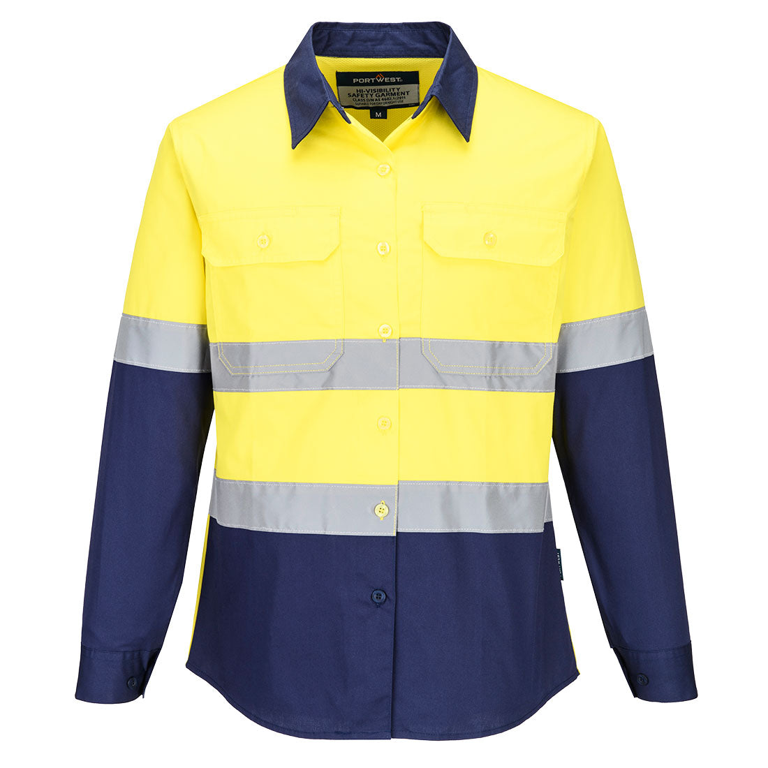 Hi-Vis Women's Lightweight Contrast Shirt Long Sleeve - view 5