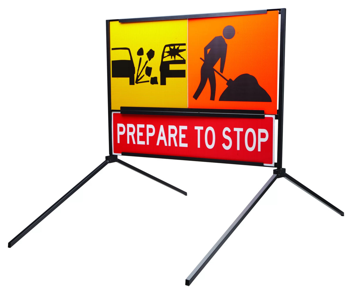 1200x900mm Multi Message Frame | Site Traffic Control | Uniform Safety Signs