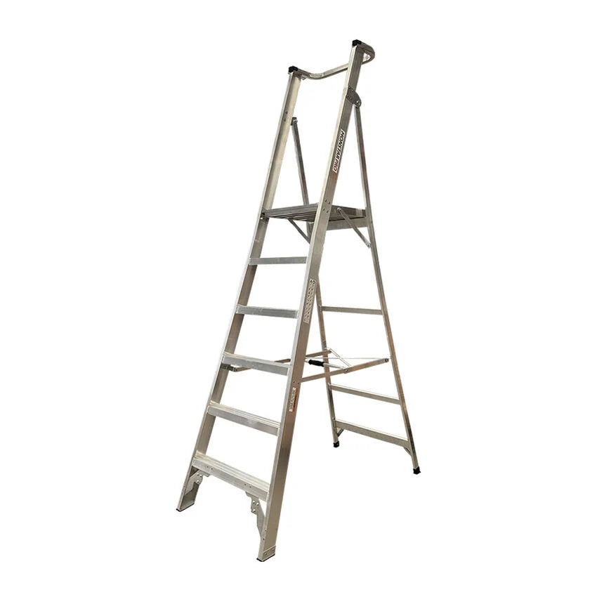 150kg Rated Aluminium Platform Ladder | Warehouse Use | Team Systems, view 5